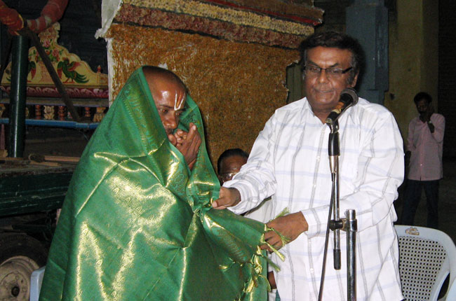 Mr.Pachayappan honoured by D.A.Joseph