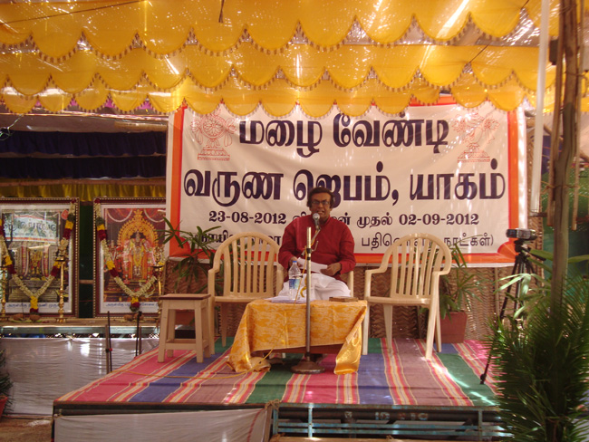 D.A.Joseph speaks on "Manthras and Rain" at Vanathirupathi - Punnai Nagar 01-09-2012.