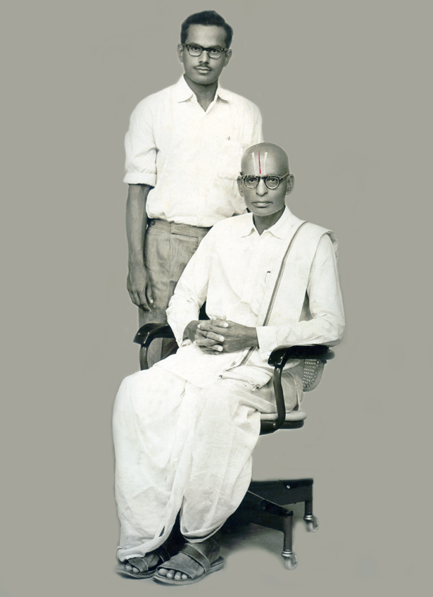 D.A.Joseph with his Guru